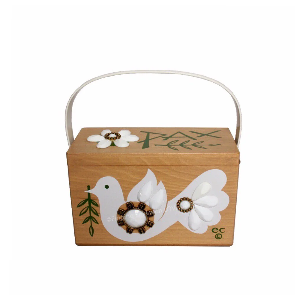 Finding Enid with LOVE - Pax (peace) Box Bag by Enid Collins